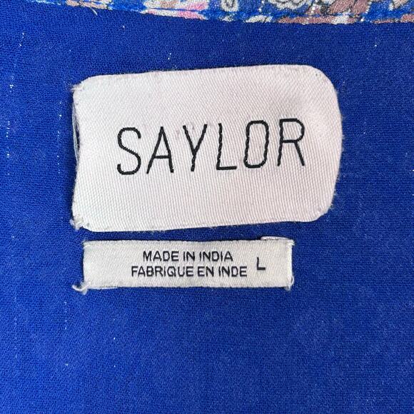 Revolve Saylor Ina Maxi Dress Floral Large blue boho cottagecore - Picture 13 of 13